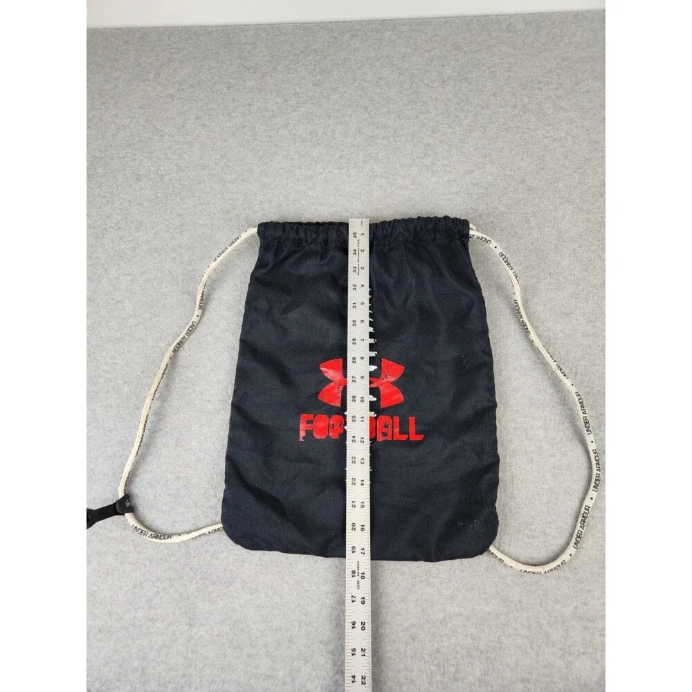Under Armour Canvas Drawstring Backpack Bag Football Black‎ Practice Equipment